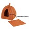 Pet Adobe Pet Adobe Cozy Kitty Tent Igloo Plush Cat Bed - Brown 985151TWY - alternate 3